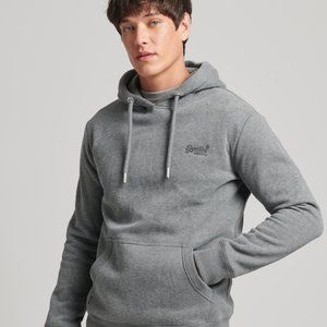 Superdry Organic Cotton Essential Logo Hoodie (Small / Grey)